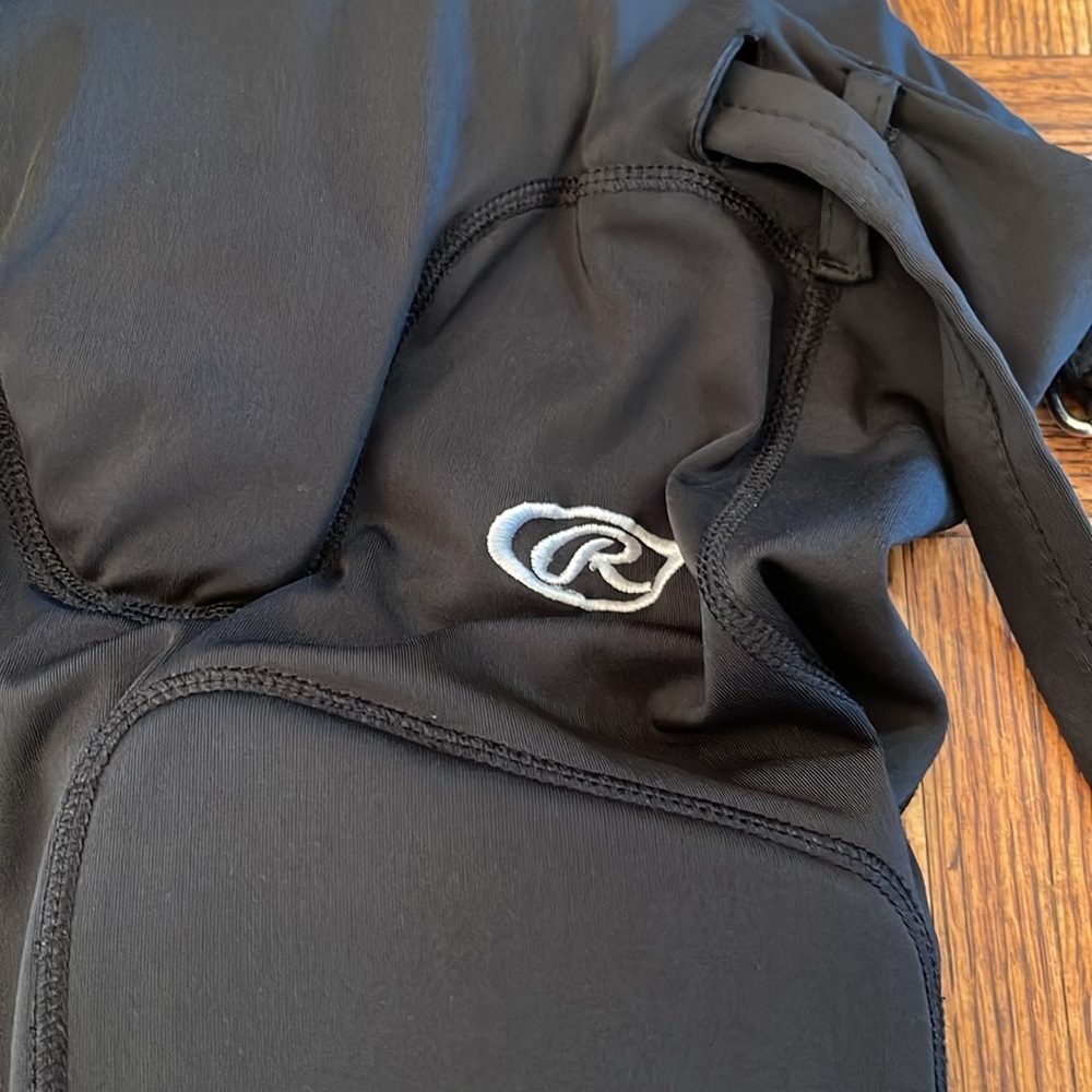 Rawlings Youth XL Black padded football pants size XL - Picture 2 of 5